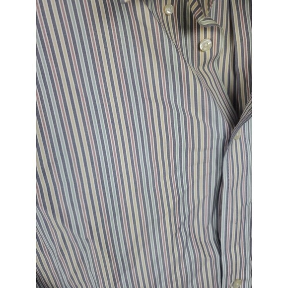 Roundtree & Yorke Gold Label Dress Shirt Women's Big 2X Striped Non Iron - Picture 4 of 12